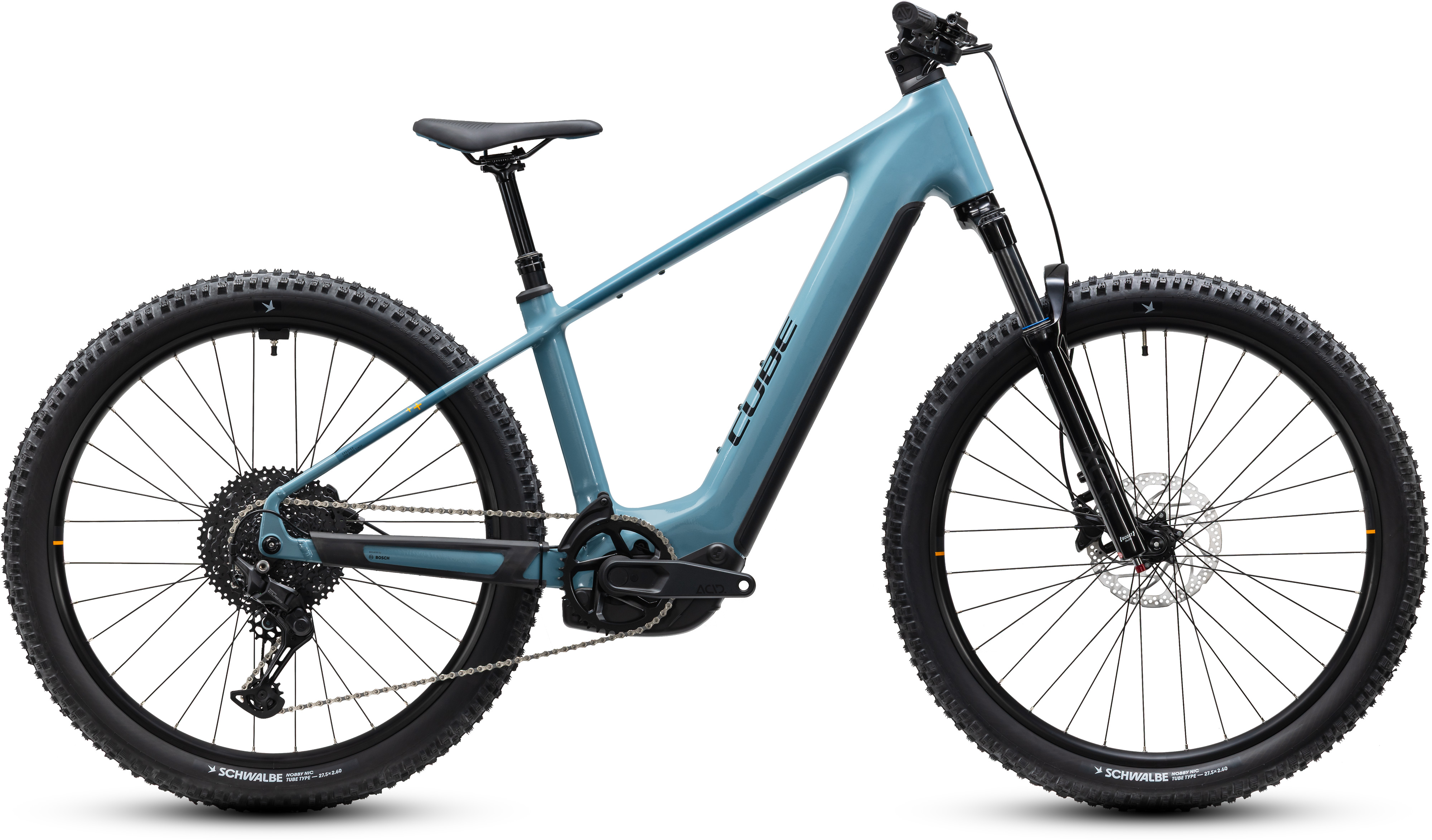 E-bike junior Cube Reaction Hybrid Rookie, vista laterale